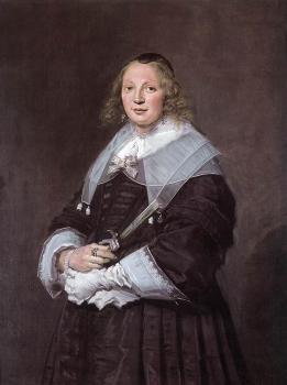 Frans Hals : Portrait Of A Standing Woman